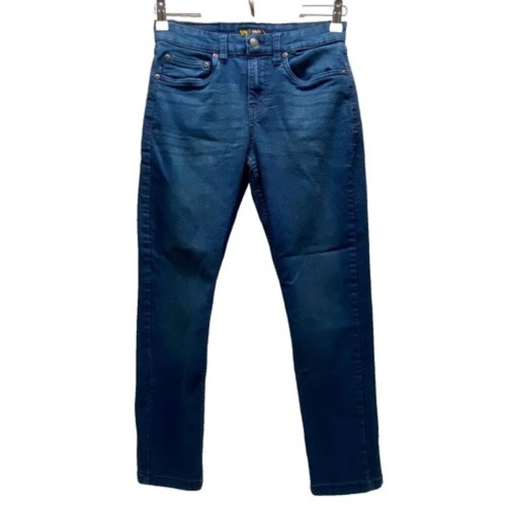 Lee Slim Fit Jeans Women's 14 Blue Dark Wash Taper Leg Stretch Denim